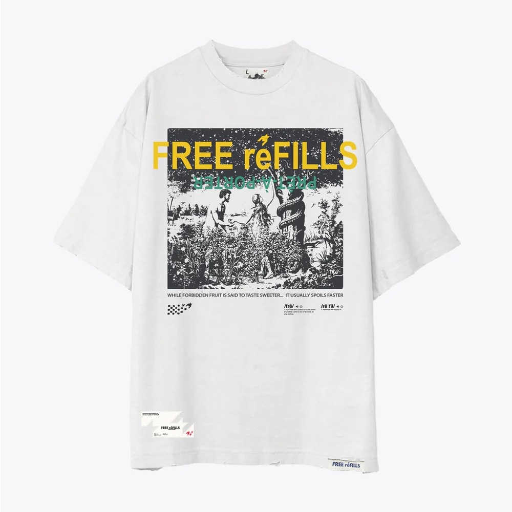 Free Refills FORBIDDEN TEE - VINTAGE WHITE